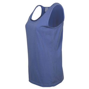 Camiseta sin mangas para mujer de fibra de bambú de alta calidad, lisa, sexy, con cuello redondo, sin mangas, básica, informal, para entrenamiento, gimnasio, personalizada, transpirable por delante. - Product Image 2