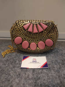 กระเป๋าคลัทช์แฟชั่นคุณภาพสูงทำมือจากเปลือกหอยมุกและเปลือกหอยทะเล ชุบเงิน สำหรับสุภาพสตรีและเด็กผู้หญิง-ARTWORK MAESTRO - Product Image 6