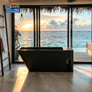 Bañera de Inmersión en Agua Fría de Diseño Contemporáneo en Acrílico con Base de Panel de Madera, <span class=keywords><strong>Oasis</strong></span> de Recuperación Todo en Uno con Enfriador - Product Image 1