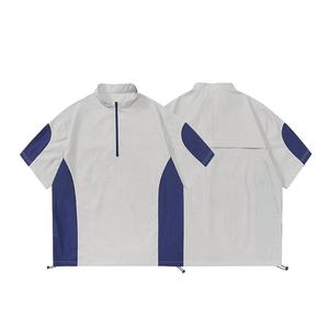 เสื้อเชิ้ตผู้ชายผ้าถักเนื้อนุ่มระบายอากาศได้ดี น้ำหนัก 160 กรัม ผลิตจากโพลีเอสเตอร์/คอตตอน ซาติน ย้อมสีพื้นเรียบ สวมใส่สบาย ไม่ยับ กระดุมเดี่ยว ปกคอเสื้อพับได้ เหมาะสำหรับฤดูร้อน - Product Image 5
