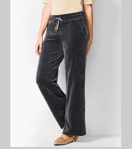 2026 High Quality Flare Stacked Loose <b>Working</b> Oversized Velvet Velour <b>Pant</b> <b>Black</b> Color <b>Men</b> Casual Outdoor Breathable Mid Waist - Product Image 2