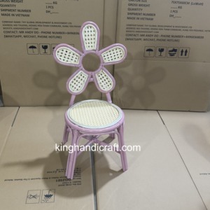 Chaise pour enfants en rotin tressé à la main, location pour événements de mariage bohème, fêtes d'anniversaire, décoration de photomaton - Product Image 5