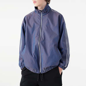 Veste coupe-vent de randonnée en toile softshell à capuche pour l'hiver avec fermeture éclair, couleur unie, service OEM - Product Image 1