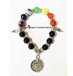 Pulsera de Obsidiana Negra con Amuleto de Caballo, Joyería de Ágata Hecha a Mano, Regalo de Boda, Amayra Crystals Exports - Product Image 4