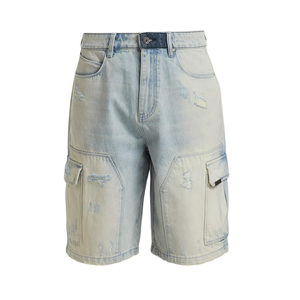 Shorts de Mezclilla con Logotipo Personalizado, Corte Holgado, Ropa de Verano, Fabricante OEM de Pakistán, Exportación, Mercados de Suministro Globales - Product Image 1