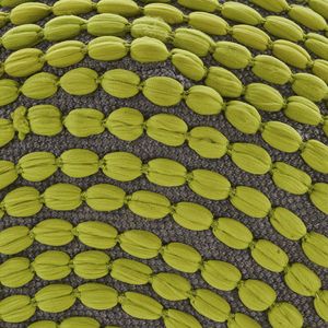 Pouf Cilindrico Verde Artigianale Resistente all'Acqua - Product Image 5