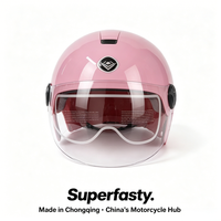 Équipement de protection pour la conduite, casque de moto ouvert de luxe, matériau ABS, ventilation, design léger, toutes saisons, pour les navetteurs