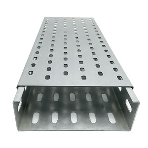 Bandeja de Cables Trapezoidal de Acero Perforado Sólido Pre-Galvanizado para Construcción - Product Image 1