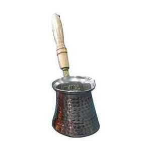 Cafetera Turca de Cobre Hecha a Mano, Cezve Tradicional con Asa de Latón, Estilo Otomano, Tetera Pequeña para Café Árabe - Product Image 3