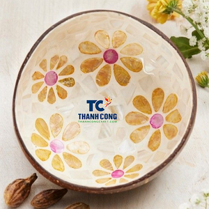 Bol en nacre à prix abordable, souvenir du Vietnam, faible MOQ, bol incrusté de coquillages, vente en gros d'usine, export, approvisionnement en vrac - Product Image 1