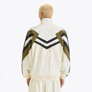 Men's Color Block Tracksuit Full Length Zipper Closure Regular Fit Stand Collar Geometric Pattern Sporty Casual Wear Autumn - Product Image 6