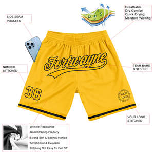 <b>Customized</b> Sports Team Shorts 100% Polyester Mesh Sublimated Club Name Training Basketball Athletic Shorts for Teamwear - Product Image 5