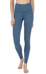 Leggings de Cintura Alta, Color Sólido, Tejido Sin Costuras, Elásticos, Transpirables, Estilo Básico para Mujer, Aptos para Todas las Temporadas - Product Image 3