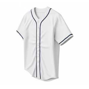 เสื้อเบสบอลคุณภาพสูงสำหรับผู้ชายและทีม/ผู้เล่นแบบยูนิเซ็กซ์ ผลิตจากโพลีเอสเตอร์/ผ้าฝ้าย ระบายอากาศได้ดี  แบบสั่งทำได้  ลายเรียบ  แขนครึ่งตัว - Product Image 5