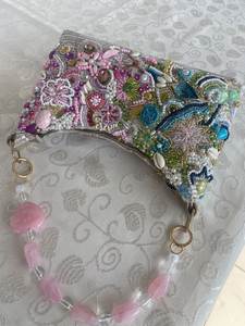 Sac à bandoulière perlé multicolore fait main, broderie de sequins, pochette de soirée pour femme, sacs à main de style bohème, best-seller - Product Image 5
