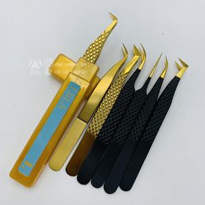 Pince à épiler d'extension de cils en acier inoxydable pointu de haute qualité OEM - Product Image 3