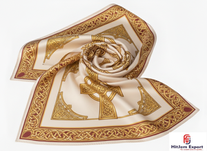 Collection en gros de foulards personnalisés Prestige, imprimés effet soie, hijabs tendance, écharpes carrées et châles de cou - Product Image 6