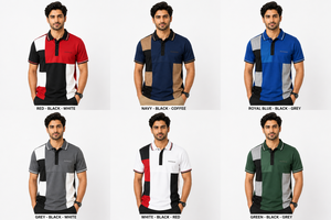 Camiseta de Punto de Manga Corta con Logotipo Frontal Transpirable para Hombre AERO, Corte Regular, Estilo Casual, Azul, Negro, Blanco - Product Image 4