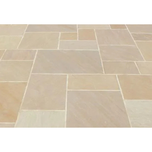 Carreaux de grès brun automnal pour patios de jardin rustiques, cours, terrasses et revêtements de sol extérieurs - Product Image 1