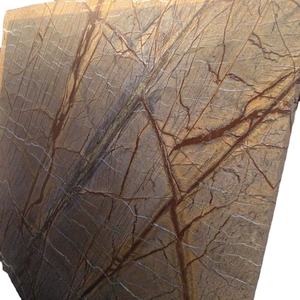 Losa de Mármol Natural Indio Marrón Bosque Tropical, Ecológica y Moderna, Pulida, Grande, para Encimera de Cocina, Comedor, Apartamento o Tocador - Product Image 1