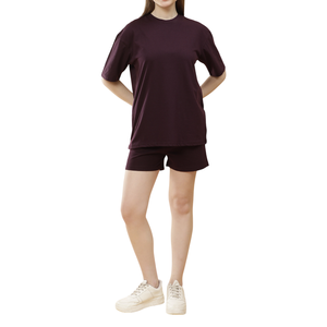 Women's Soft T-Shirt and Shorts Combo Suitable for Outdoor Activities and Relaxed Breezy Days and Effortless Summer Style - Product Image 6