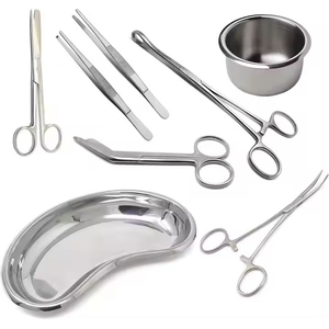Kit chirurgical manuel en acier inoxydable de haute qualité pour pansements et instruments, certifié CE - Product Image 1