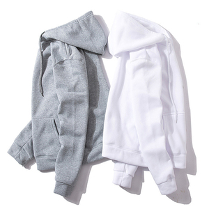 Sweat-shirts à capuche unisexes en molleton de couleur unie, personnalisables en gros, avec design imprimé, respirants, en tissu 100% coton, pour un usage décontracté en hiver - Product Image 3