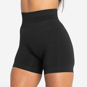 Diseña tus propios pantalones cortos deportivos de verano para mujer, casuales, personalizados, lisos, transpirables, de secado rápido y cintura media, para correr y hacer ejercicio. - Product Image 5