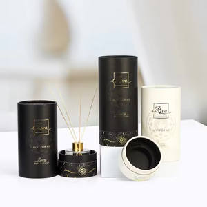Cajas Cilíndricas de Papel Kraft de Lujo con Acabado Negro Mate, Biodegradables, Reciclables y Personalizables para Empaque de Crema Facial Cosmética - Product Image 5