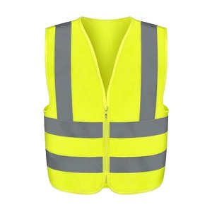 Chaleco de Seguridad Reflectante de Alta Visibilidad con Logotipo Personalizado, 100% Poliéster, Cierre Frontal, Chaleco de Seguridad Económico - Product Image 6