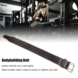 Ceintures de musculation en cuir véritable cousues, nouvelle édition, vêtements de sport, entraînement en salle de sport, ceinture de musculation unisexe - Product Image 4