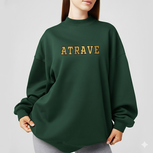 เสื้อสเวตเชิ้ตคอเต่าทรงโอเวอร์ไซส์สำหรับผู้หญิง ปักลายตามสั่ง ผ้าฟลีซ แห้งเร็ว เสื้อกันหนาวแบบสวมหัว - Product Image 6