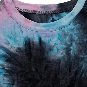 Camiseta Tie Dye para Mujer, Venta al por Mayor, Personalizada, de Algodón, Estilo Casual, Streetwear, con Estampado Gráfico, Fabricante OEM ODM, Marca Privada - Product Image 6