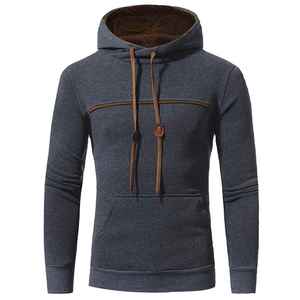 2026 Buy Regular Fit Heavyweight 70% Cotton 30% Recycled Polyester Fleece Safety <b>Orange</b> <b>Men</b> Pullover Cotton Blended <b>Hoodies</b> - Product Image 3