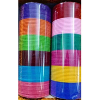 AMULYAM OVERSEAS Ensemble de bracelets en alliage de zinc plaqué velours multicolore pour femmes |   Ensemble de chudi traditionnel pour mariage ethnique |   Tailles