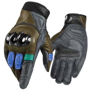 Guantes de Cuero para Motocicleta de Alto Rendimiento, Compatibles con Pantalla Táctil, Moda en Tendencia en EE. UU. y Europa - Product Image 6