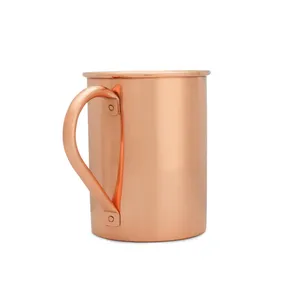 Mug à mule en cuivre de luxe, finition martelée artisanale, pour servir des boissons froides et des boissons à la mule, prix de gros - Product Image 1