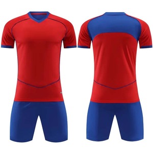 Camiseta de Fútbol para Hombre, Cuello en V, Blanca y Azul, Manga Corta, Absorbe la Humedad, Transpirable, Secado Rápido, Ajuste Atlético, Estampado Sublimado, Ropa Deportiva - Product Image 4
