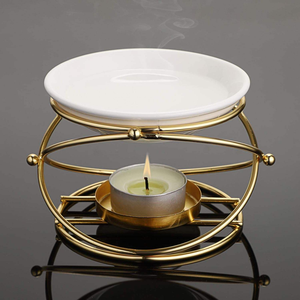 Wax <b>Oil</b> Burner Metal <b>Oil</b> Wax Melt Burner Canlde Tealight Holder Scented <b>Diffuser</b> Spiriual Gifts for Home Decoration - Product Image 1