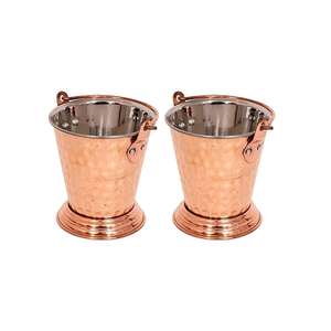 Best Seller Multi-Purpose Copper <b>Bucket</b> with Thick Gauge Copper Strong Build Suitable for Home and Kitchen & Utility Storage Use - Product Image 1