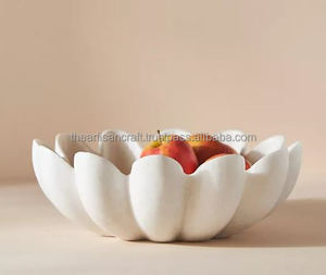 Cuenco decorativo de mármol-Vajilla de diseño creativo Decoración para el hogar-Por artesanía artesanal - Product Image 2