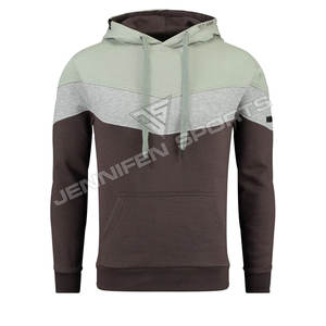 Sweat à capuche personnalisé en molleton 100 % coton, brodé, multicolore, 450 GSM, pour homme, coupé et cousu sur mesure - Product Image 1