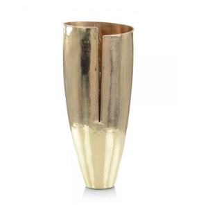 Jarrón de Mesa Dorado Contemporáneo, Hecho a Mano, con Acabado Dorado, Diseño Escultural, Jarrón para Flores, Decoración de Bodas, Diseño Moderno - Product Image 2