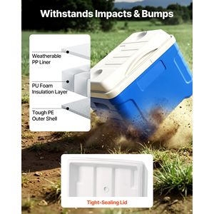 Nevera Portátil Rígida con Ruedas de 21QT, Resistente a Fugas, Mantiene el Hielo Frío Durante 48 Horas - Product Image 5