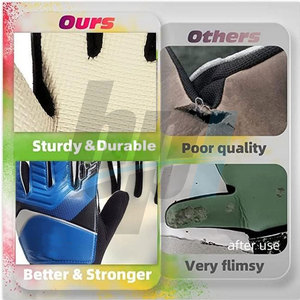 ถุงมือผู้รักษาประตูหนังแท้แบบยั่งยืน ดีไซน์ใหม่ไม่ซ้ำใคร - Product Image 4