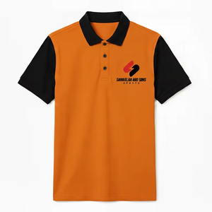 Camisetas polo personalizadas para hombre, transpirables, de punto, con logotipo impreso, de poliéster/algodón, de secado rápido, manga corta, OEM. - Product Image 1
