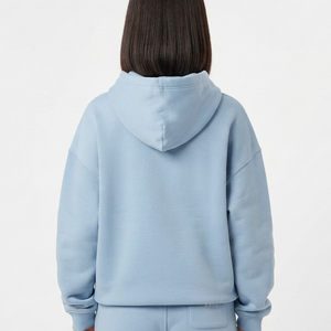 Fabricants de sweats à capuche unis OEM ODM 350 g/m² en molleton pour l'automne, style streetwear, épaules tombantes, logo personnalisé, sweats unisexes traditionnels - Product Image 6