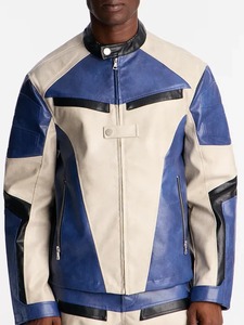 Ignition Paneled <b>Faux</b> <b>Leather</b> Moto <b>Jacket</b> <b>Men</b>’s Motorcycle Biker <b>Jacket</b> Slim Fit Streetwear Outerwear - Product Image 1