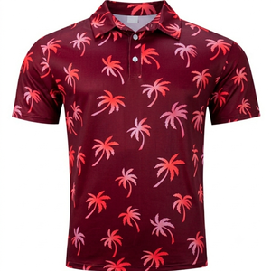 Men's Polo <b>T</b>-<b>Shirt</b> Rib <b>Collar</b> Loose Short Sleeves Color Combination Polo Golf <b>Shirts</b> with Custom Logo - Product Image 1