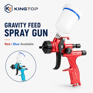 Pistolet à peinture HVLP à alimentation par gravité, buse de 1,3 mm, gobelet de 600 ml pour la peinture automobile et le travail du bois - Product Image 3